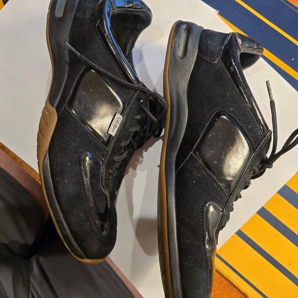 Cole Haan Air Black Suede Patent Leather Comfort Shoes Sneakers
